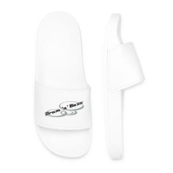 Drum 'n' Bass Design - Men’s Pool Sliders - white - Front
