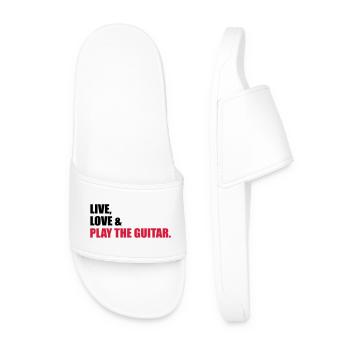 guitar - Men’s Pool Sliders - white - Front