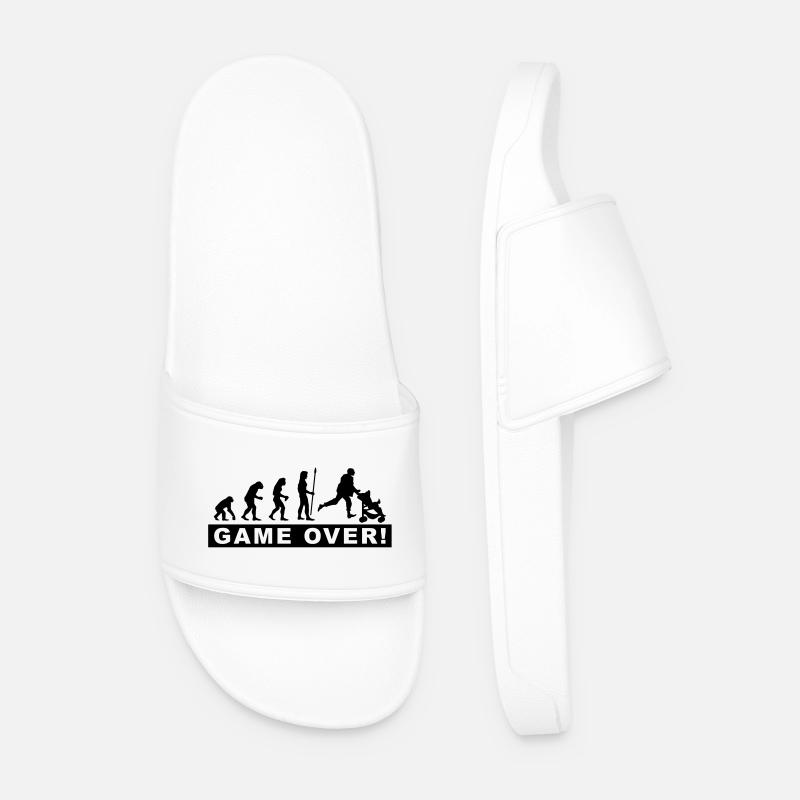 evolution_daddy - Men’s Pool Sliders - white