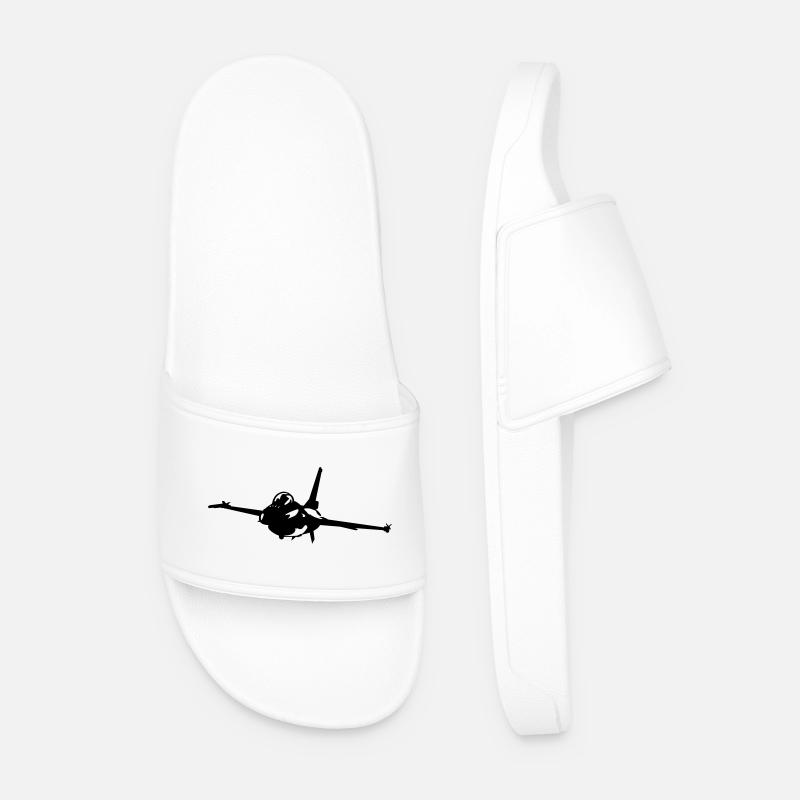 Kampfjet - Männer Badelatschen - Weiß