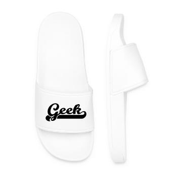 geek - Men’s Pool Sliders - white - Front