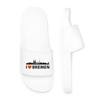 I love Bremen - Men’s Pool Sliders - white - Front