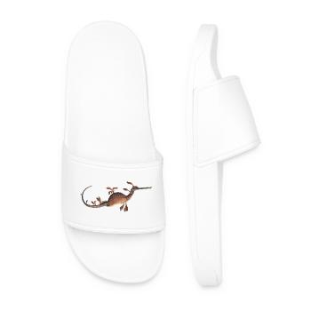 Seahorse Underwater Ocean Design - Men’s Pool Sliders - white - Front