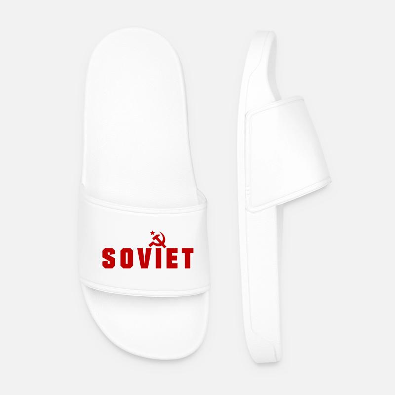 Soviet - Russland - Männer Badelatschen - Weiß