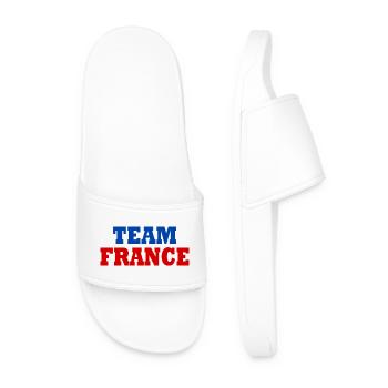 Team france - Männer Badelatschen - Weiß - Vorne