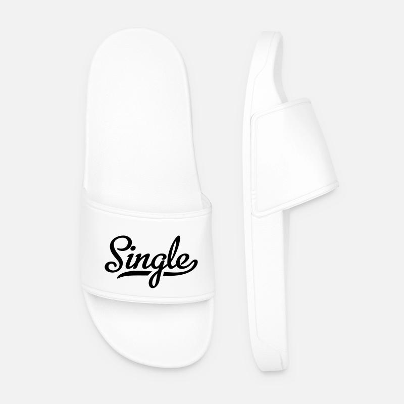 Single - Männer Badelatschen - Weiß