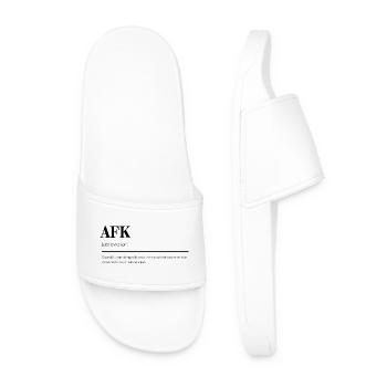 Définition humoristique de l'AFK' Gamer - Claquettes Homme - blanc - Devant