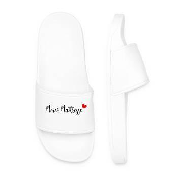 MAÎTRESSE. MERCI. MERCI MAÎTRESSE - Claquettes Homme - blanc - Devant