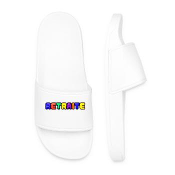 RETRAITE. RETRAITE. RETRAITEE. RETRAITE - Claquettes Homme - blanc - Devant