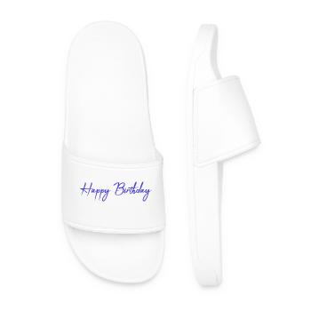 ALLES GUTE ZUM GEBURTSTAG. ALLES GUTE ZUM GEBURTSTAG. JAHRESTAG. - Männer Badelatschen - Weiß - Vorne