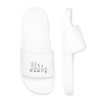 Famille de figurines en bâton - Claquettes Homme - blanc - Devant