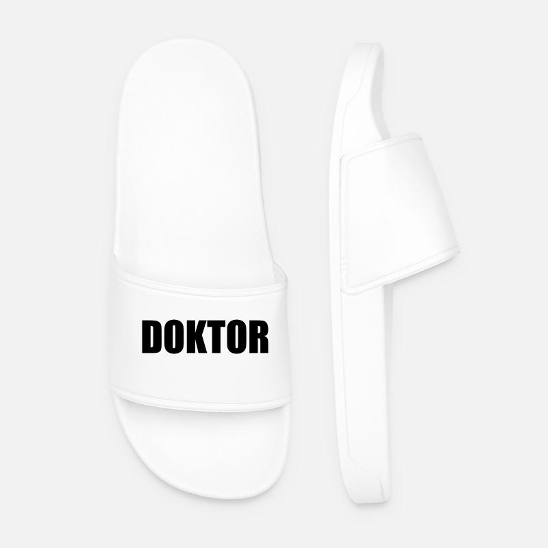Doktor - Männer Badelatschen - Weiß