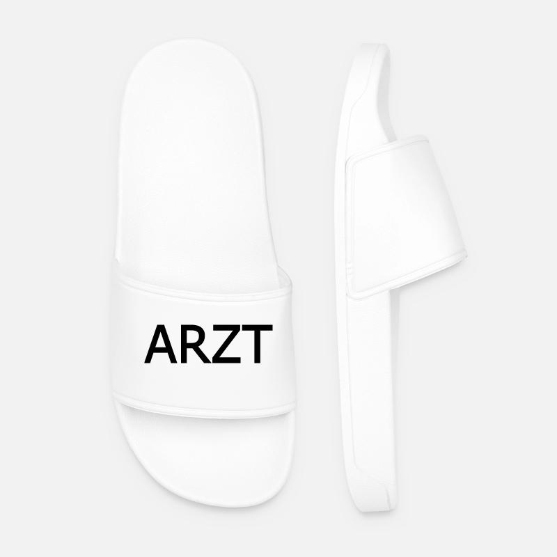 Arzt - Männer Badelatschen - Weiß