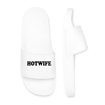 Hotwife - Männer Badelatschen - Weiß - Vorne