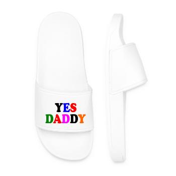 Yes daddy - Männer Badelatschen - Weiß - Vorne