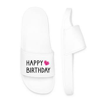 HAPPY BIRTHDAY. JOYEUX ANNIVERSAIRE. ANNIVERSAIRE. - Claquettes Homme - blanc - Devant