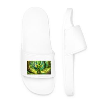goblin - young cute little monsters - Men’s Pool Sliders - white - Front
