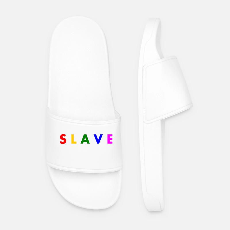 Slave - Männer Badelatschen - Weiß