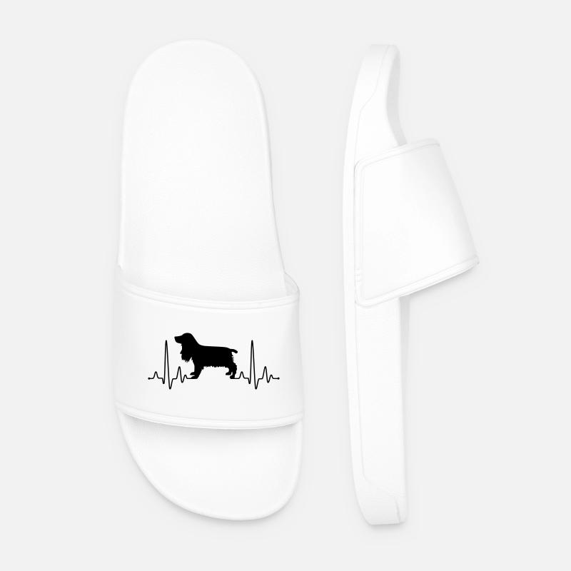 Cocker Spaniel Plus - Men’s Pool Sliders - white