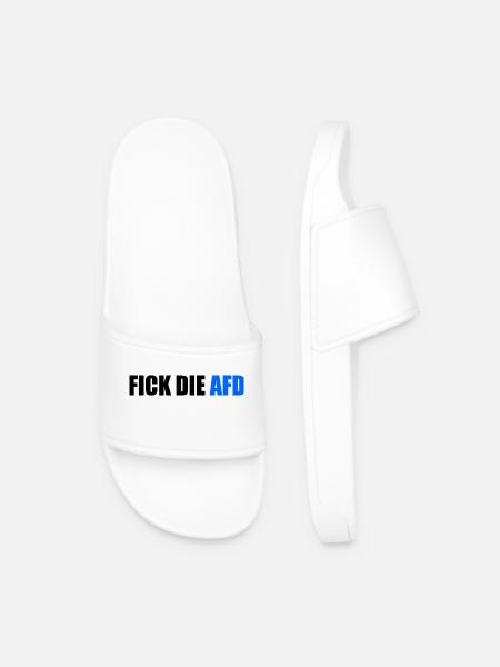 Fick die afd - Männer Badelatschen - Weiß