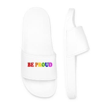 Be proud - Claquettes Homme - blanc - Devant