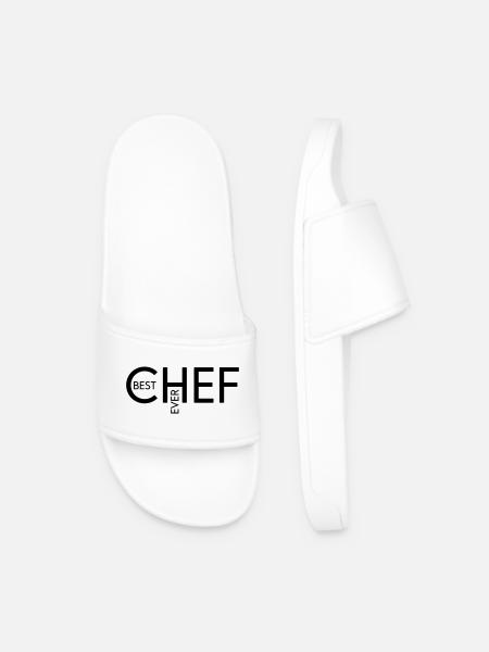 Best Chef ever - Männer Badelatschen - Weiß