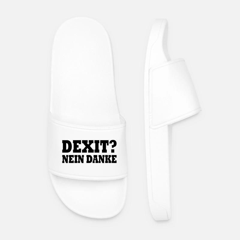 Dexit non merci - Claquettes Homme - blanc