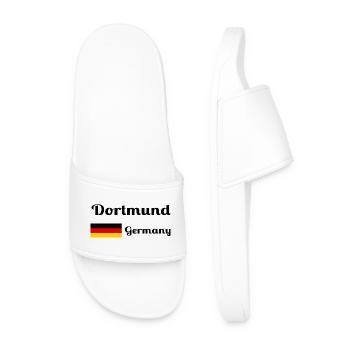 Dortmund Deutschland - Stylische Drucke - Männer Badelatschen - Weiß - Vorne