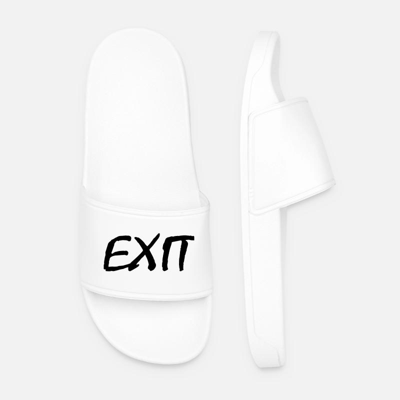Exit - Men’s Pool Sliders - white