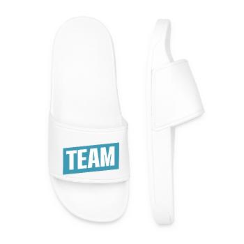Team - Männer Badelatschen - Weiß - Vorne