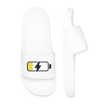 iPhone_Batterie - Men’s Pool Sliders - white - Front
