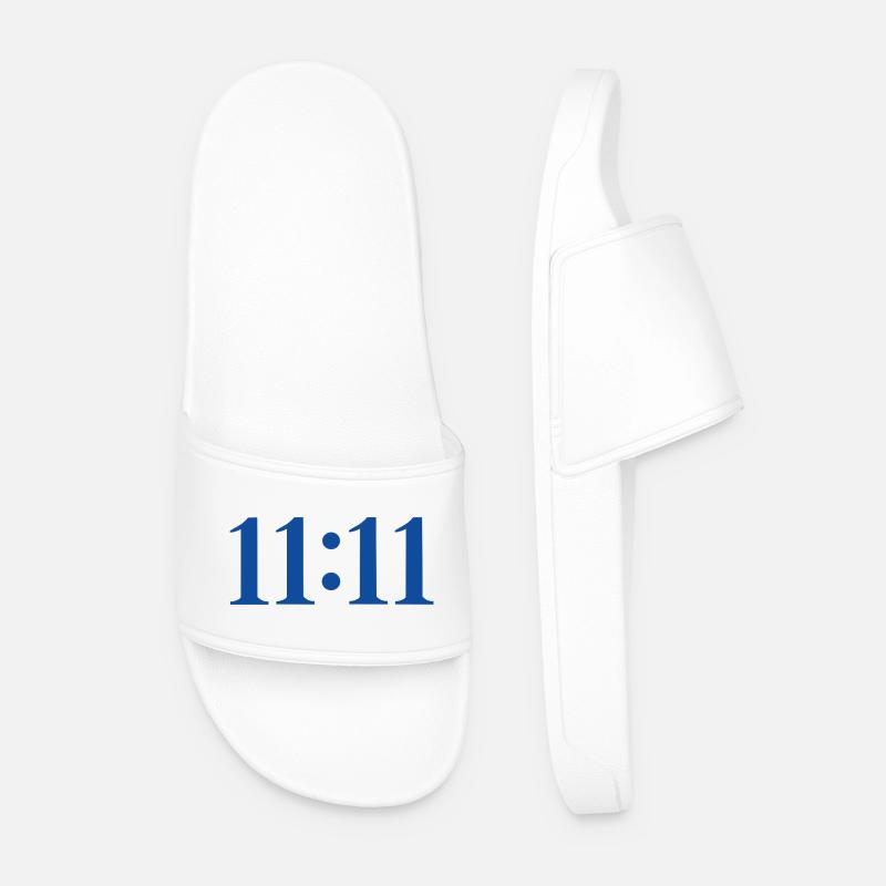 11:11 - Männer Badelatschen - Weiß