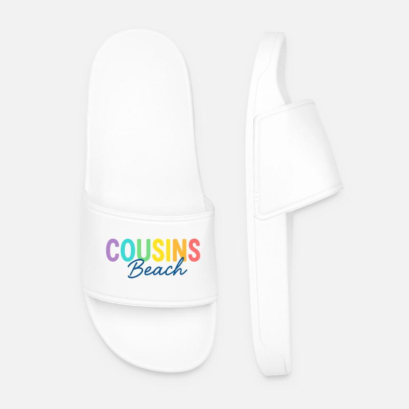 Cousins Beach – Colorful Summer - Männer Badelatschen - Weiß