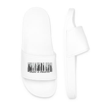 music is industry - Men’s Pool Sliders - white - Front