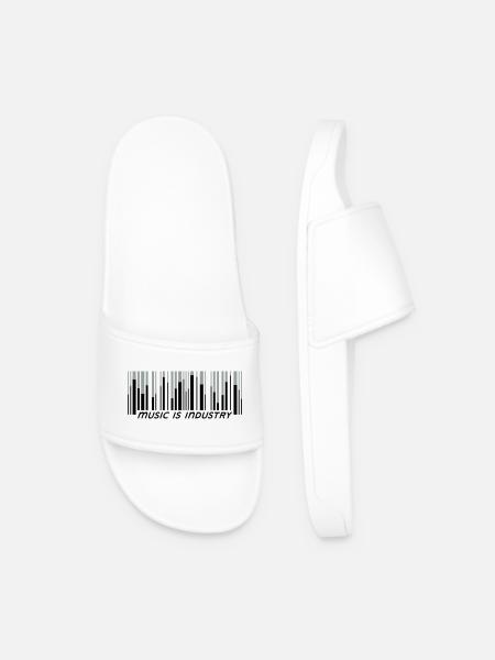music is industry - Men’s Pool Sliders - white