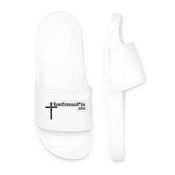 Celebrate gender-equitable confirmation in 2026 Cross - Men’s Pool Sliders - white - Front