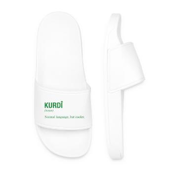 Langue kurde Kurdistan - Claquettes Homme - blanc - Devant