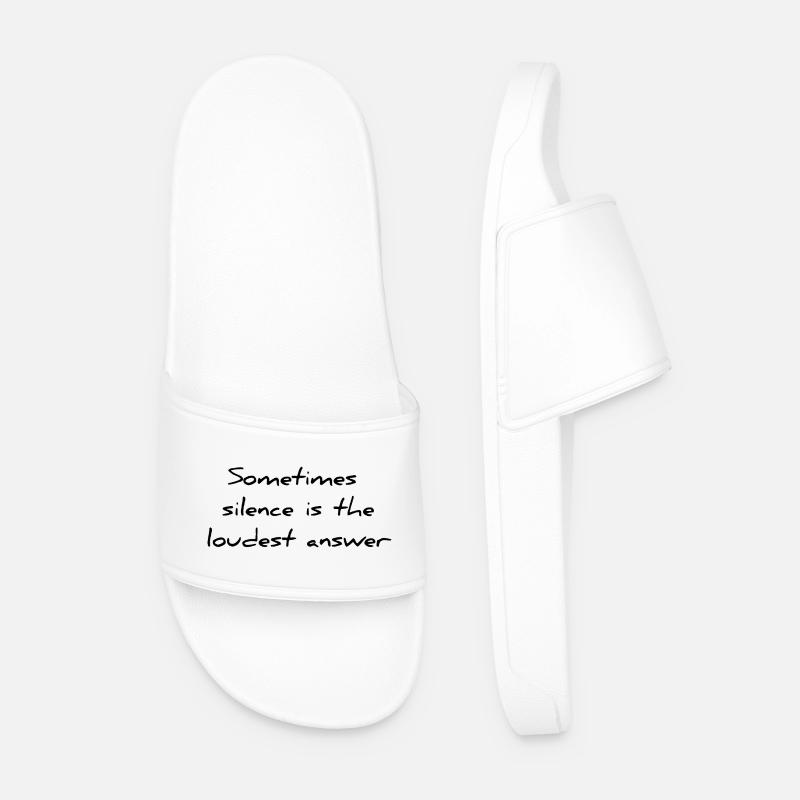 Spruch englisch - Männer Badelatschen - Weiß