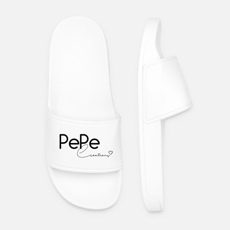 Pepe Creations - Männer Badelatschen - Weiß