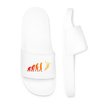 Message clair de handball pour hommes - Claquettes Homme - blanc - Devant