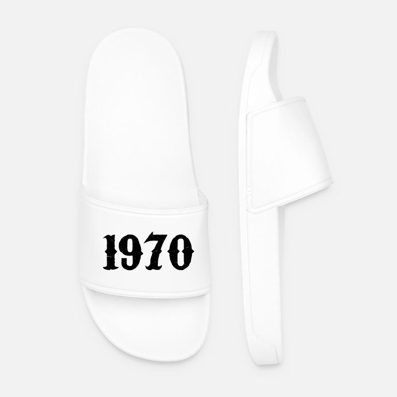 1970 - Männer Badelatschen - Weiß