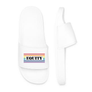 Rainbow Equity - Men’s Pool Sliders - white - Front