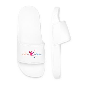Boulderer heartbeat Bouldering Bouldering - Men’s Pool Sliders - white - Front