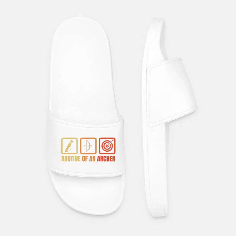 Routine de tir à l’arc - Claquettes Homme - blanc