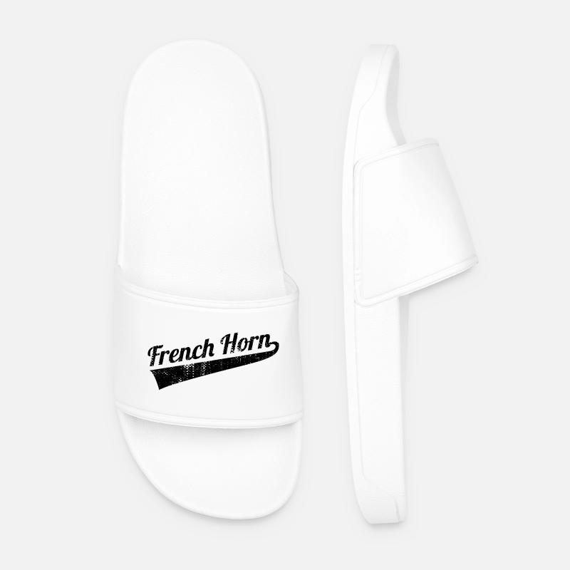 Bugle - Men’s Pool Sliders - white