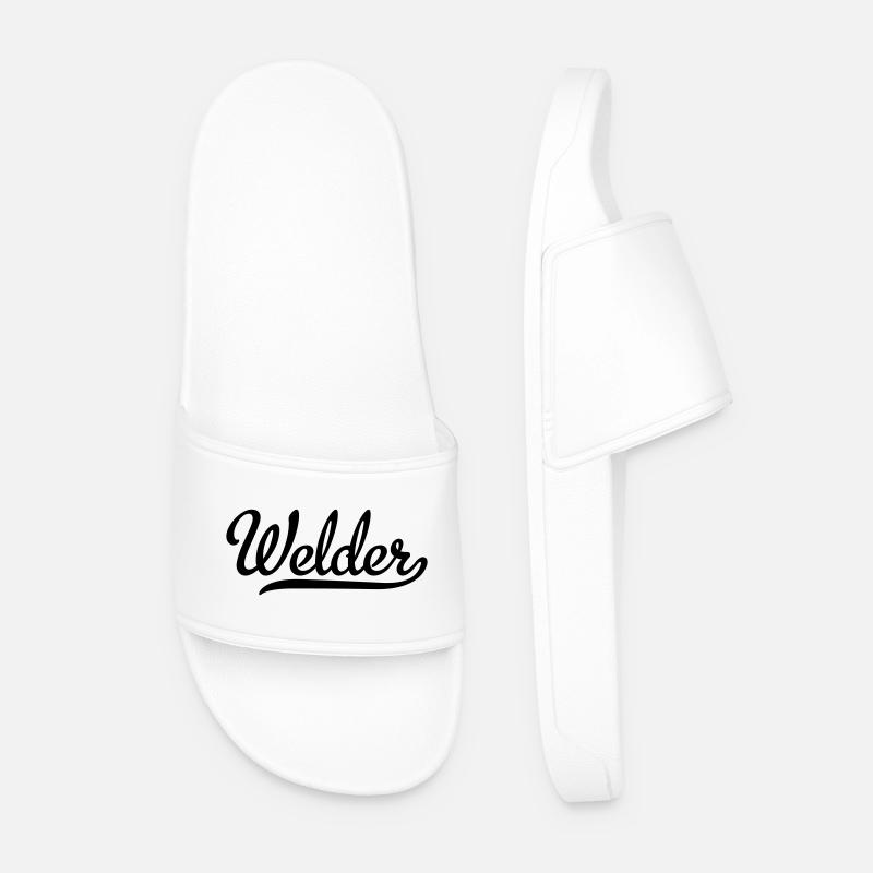 welder - Men’s Pool Sliders - white