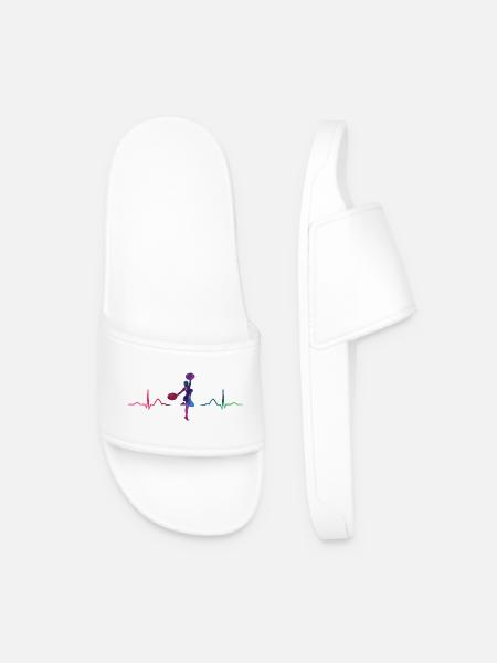 Cheerleader Cheer Mom Cheerleading - Men’s Pool Sliders - white