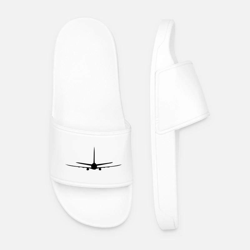 Flugzeug - Männer Badelatschen - Weiß