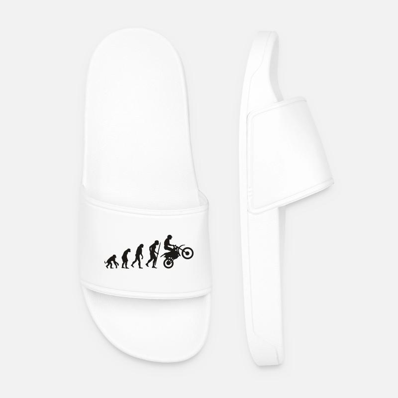 Evolution motorcycling - Männer Badelatschen - Weiß