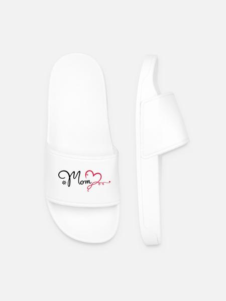 Love Mom Geschenk Muttertag Mama - Männer Badelatschen - Weiß